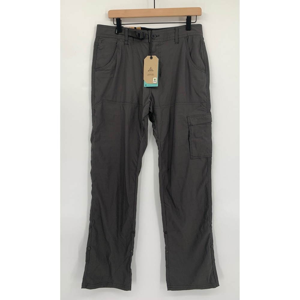 prAna Pants Mens 31x32 Gray‎ Stretch Zion Pant II Straight Leg Hiking Cargo NEW